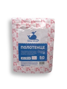 White Whale полотенце 45*90 спанлейс №50 сложение СТАНДАРТ+ COLOR розовый